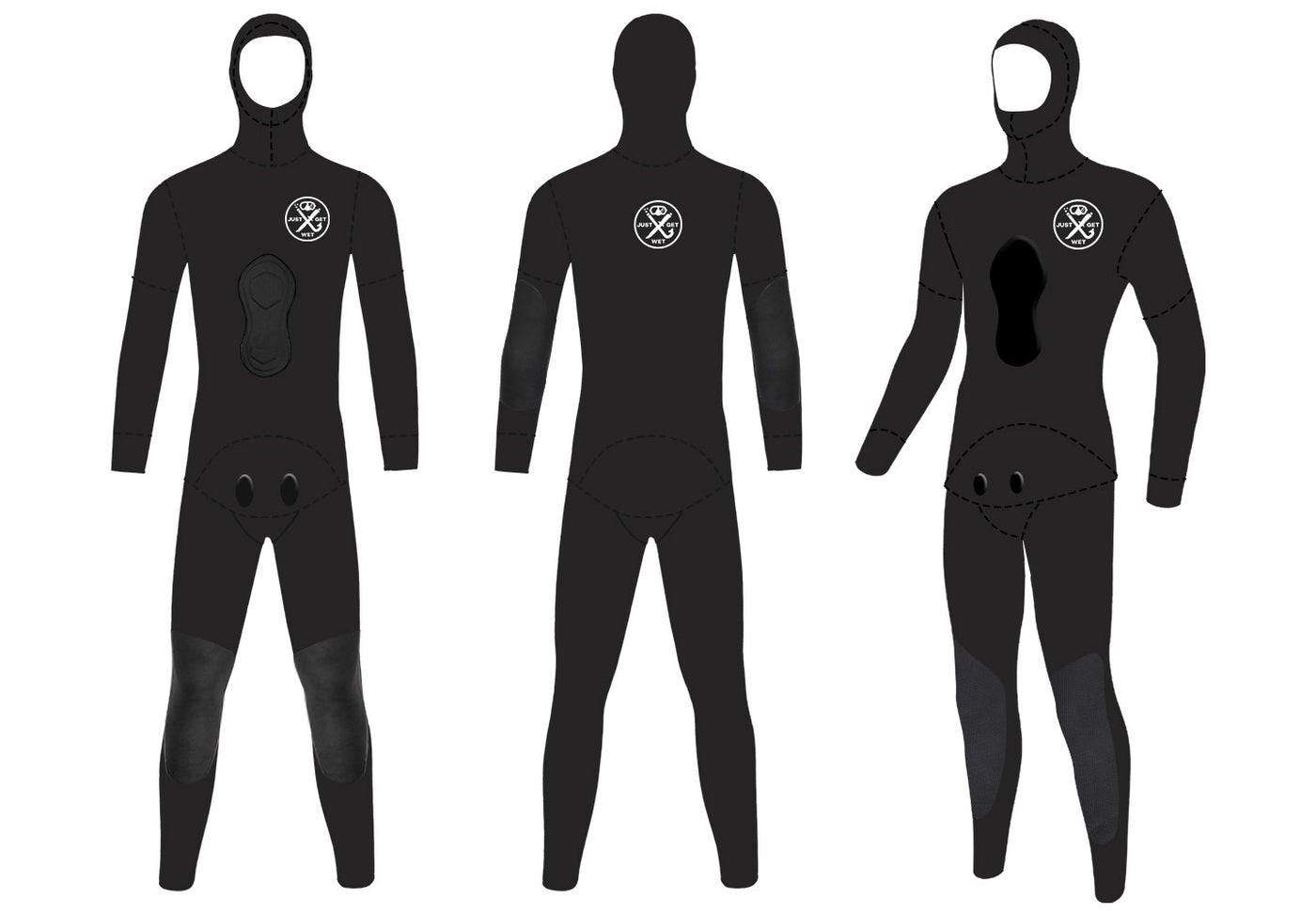 JGW Men's 5mm Open-Cell Wetsuit