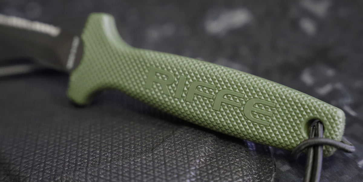 Riffe EDC Dive Knife (Orange & Green)