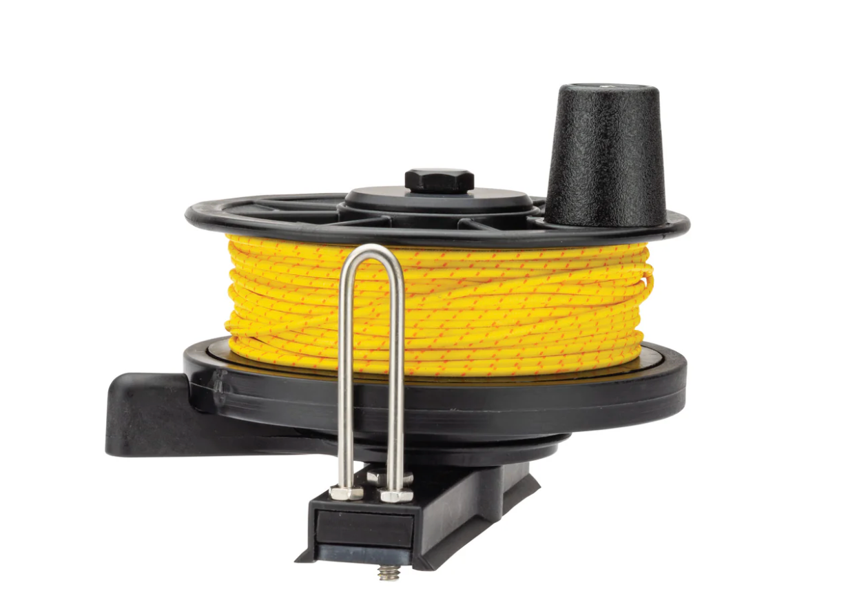 Riffe Low Pro Horizontal Reel 125' with line