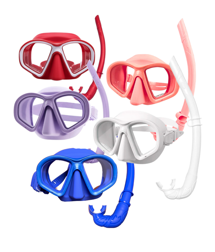 JGW Colorful Low-Volume Mask & Snorkel Set