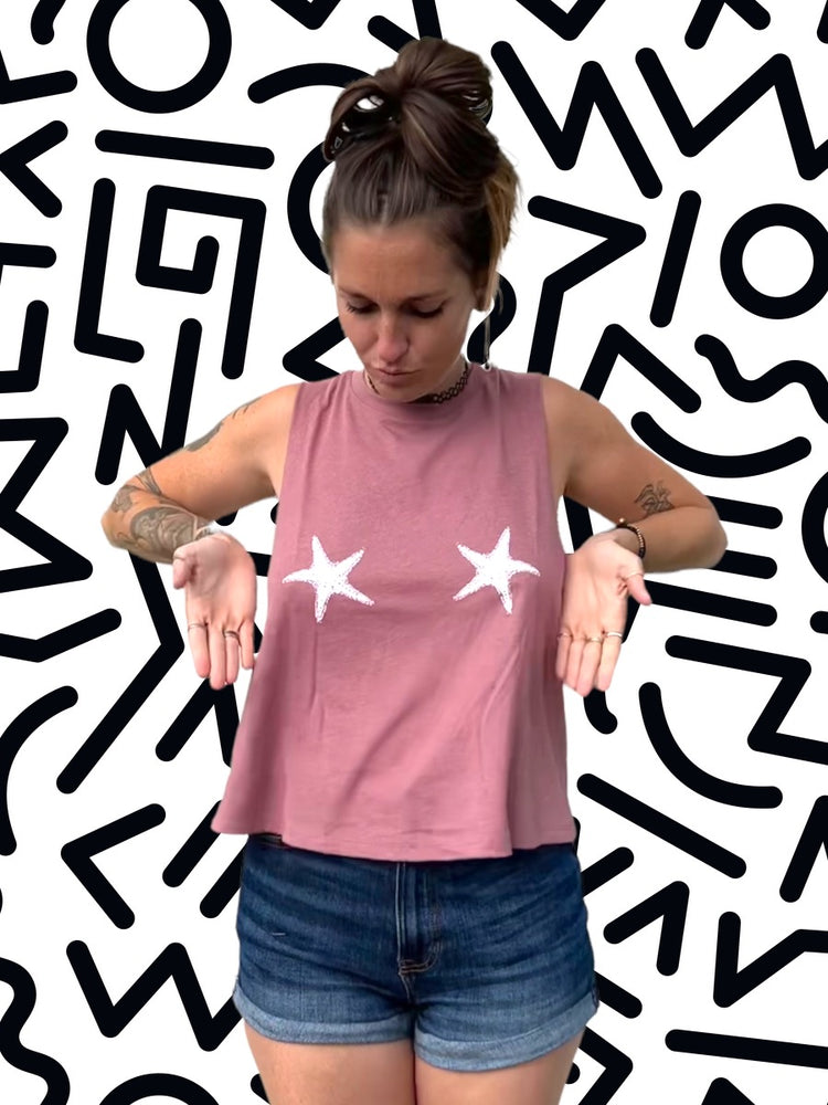 Starfish-Tits Cropped Tank