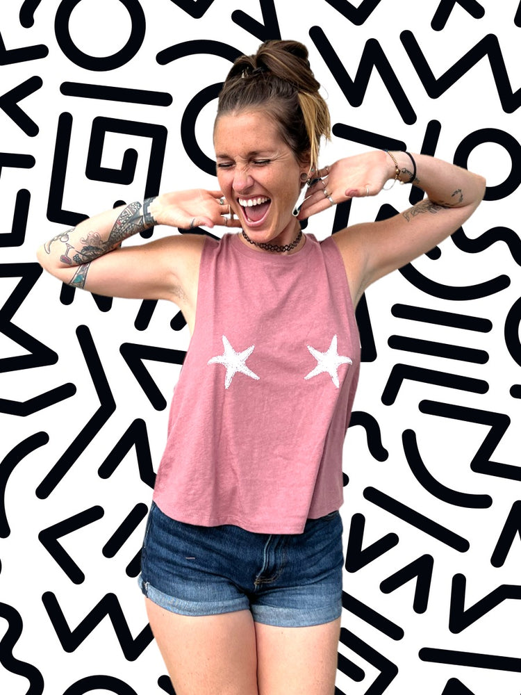 Starfish-Tits Cropped Tank