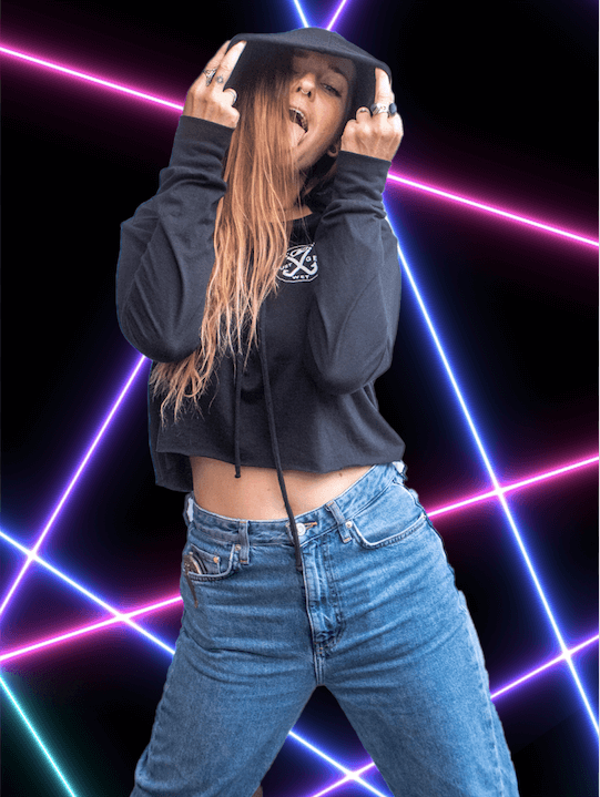 MerLady Cropped Hoodie