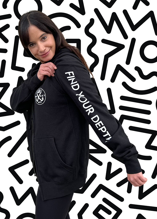 Find Your Depth Zip-Up Hoodie